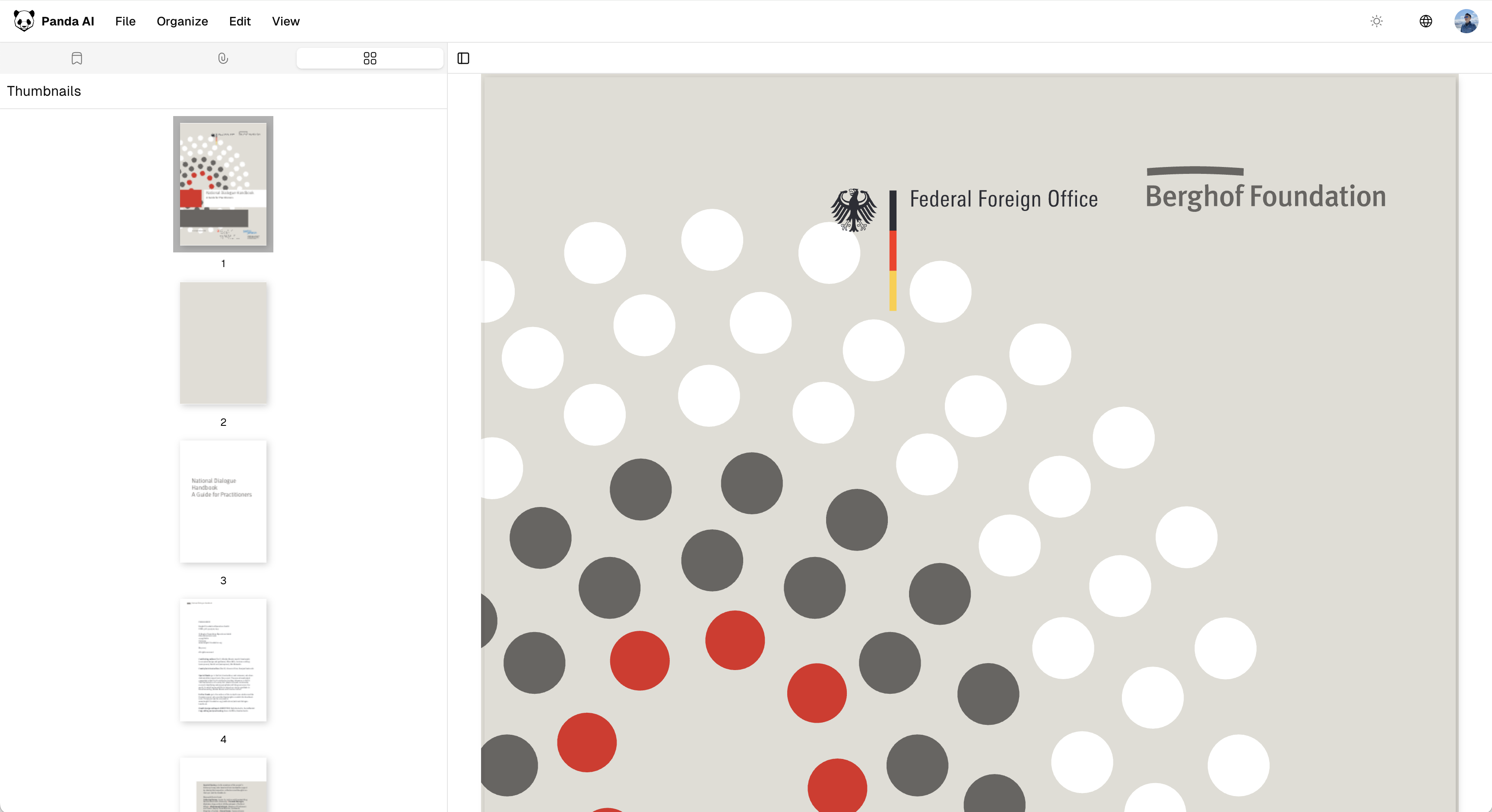 PDF document processing and compression interface